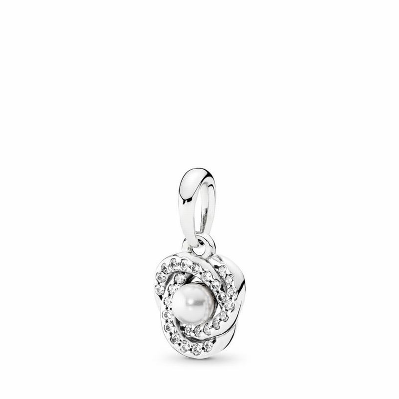 Pandora Luminous Love Knot Pendant Clearance NZ, Sterling Silver (953287-UER)